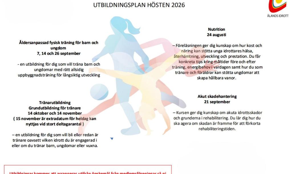 Höstens utbildningar